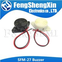 100pcs SFM-27 DC 3-24V 90DB black white Beep Alarm Electronic Buzzer Sounder Continuous sound WATTY Electronics