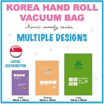 3pcs 50cm*70cm Vacuum Compression Storage Bags With Pump, Sealed