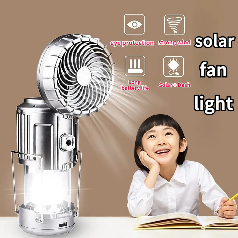 Solar Fan Light & Rechargeable Emergency Camping Light – Survival Gears  Depot