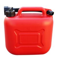 5L Car Fuel Tank Can Spare Plastic Petrol Gas Container Anti-Static Fuel Carrier with for Car Travel