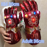 1:1ไฟ LED I RON Man ถุงมือมหัศจรรย์ซูเปอร์ฮีโร่อาวุธสีแดง Ver. Gauntlet คอสเพลย์ Prop Kids Gift