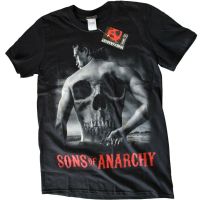 ฤดูใบไม้ผลิและฤดูใบไม้ร่วงอย่างเป็นทางการ Sons Of Anarchy Oversize man tees Soa Samcro Jax ผ้าฝ้าย gildan ผู้ชายแขนสั้น tshirt กลับ Skull เพาะกายเสื้อยืดผู้ชายวันเกิดของขวัญ