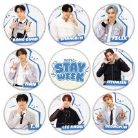 KPOP Stray Kids 2023 STAYweeK Badge Bangchan Felix Brooch Hyunjin Pin Know HAN STAY Collection Pins for Backpack Clothes