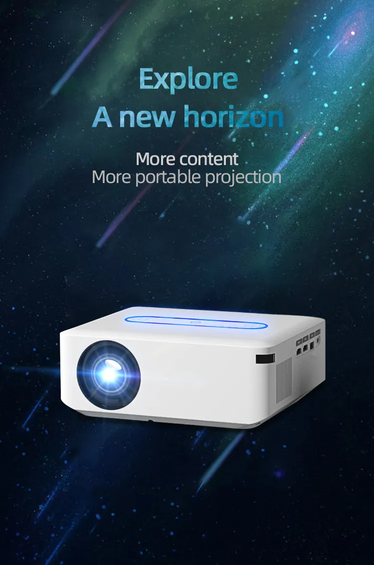 Projector Mini Portable 5G WiFi Bluetooth with 200'' Screen 18000 lumens Native  1080P Portable Outdoor Movie Projector 4K Support, Video Projector for iOS/ Android/TV/PS5 Lazada PH