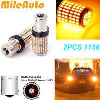 MileAuto Pro 2019 2X12 V 1156 144SMD BAU15S PY21W CANbus รถ Amber LED ไฟสัญญาณเลี้ยว