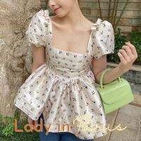 PATTERN.P BS031 : Lady in Paris Blouse เสื้อทรงเลดี้ คอเหลี่ยม เข้าเอว เนื้อผ้าพรีเมี่ยมดีไซน์หรู