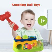 【hot sale】 ▲☞ C01 Huanger Baby Hammer and Ball Knocking Ball Toys for Baby Kids Early Education Hand Fun Game