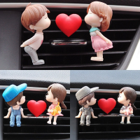 Cartoon Couples Car Perfume Clip Cute Boy Lovers Air Outlet Aromatpy Clips Auto Interior Decoration Accessories ！