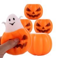 【LZ】▣✈  Funny Pumpkin Ghost Squeeze Toy Adult Kids Decompression Toys Relief Stress Vent Ball Halloween Party Decoration Prop Baby Gifts