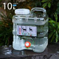 10L15L Capacity Outdoor Water Bucket Container Portable Car Driving Wateater Clear Tank with Faucet for Camping Hiking Picnic