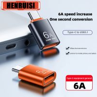 6A TypeC to USB OTG Converter USB 3.0 Adapter for Samsung Xiaomi PC MacBook Pro USB C Charging Connector Fast Charging Adapter