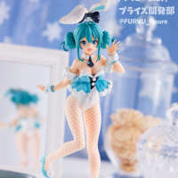 อะนิเมะรูปรางวัล Miku BiCute กระต่ายขาว Ver. Action Furyu Japaense Colletible Model Toys Boys จัดส่งฟรี Items