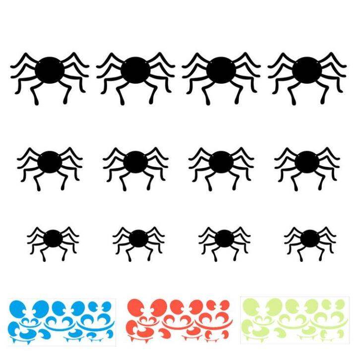 Spider Wall Decal Luminous 3D Spider Halloween Wall Decor Spooky ...