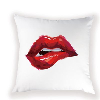 Lips Style Pillowcase Pillow Pink Pillow Case Cushion Covers Red Lips Pattern Case For Sofa Cushions Cover Kissenbezug 45 X 45