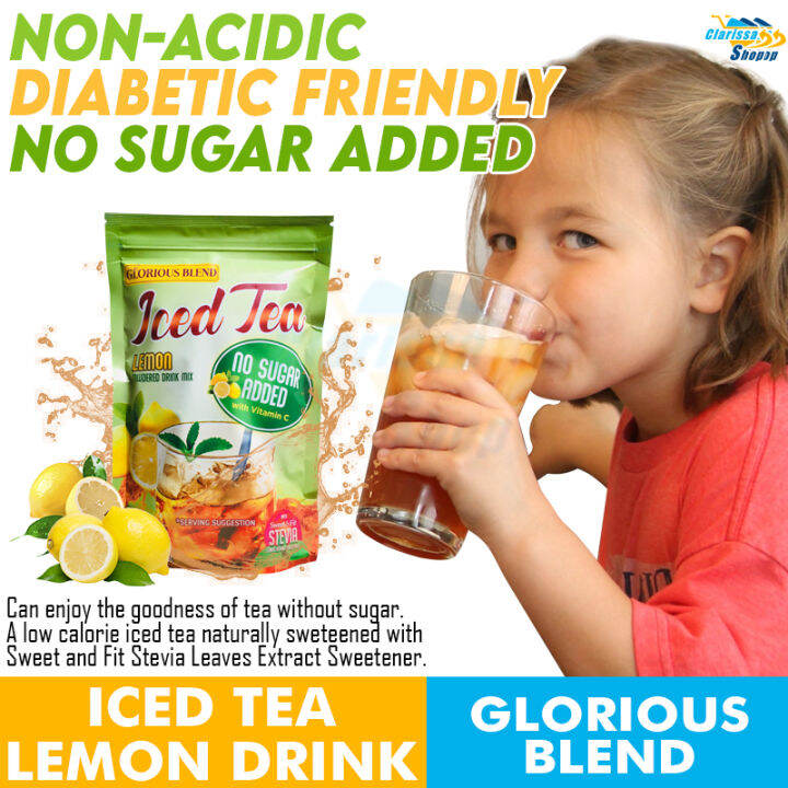 Glorious Blend Iced Tea Lemon 360g with Stevia Extract and Vitamin C