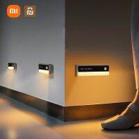 Xiaomi Youpin Linkage Human Body Small Induction Night Lamp Night Corridor Light USB Rechargeable Magnetic Suction Wiring Free Ceiling Lights