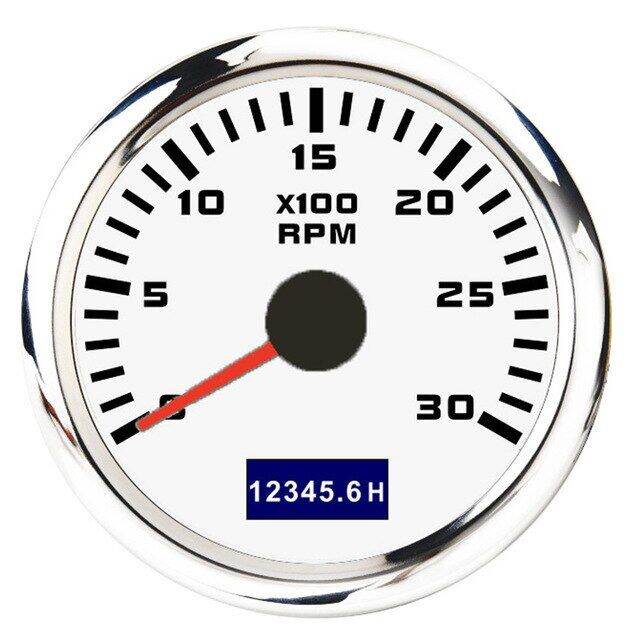52MM Car RPM Tachometer 30008000 RPM Tacho Meter With LCD Hour Fit For