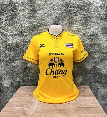 【ราคาพิเศษ】 เสื้อเลดี้  เสื้อบอลหญิง ทีมชาติไทย ฟรีไซร์ ขนาดอก32-36