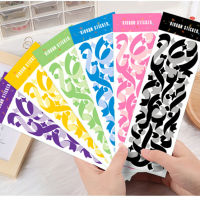 Steve Korean INS Ribbon Strip PVC Waterproof Stickers Polaroid Scrapbook Decorative Material Sticker Aesthetic