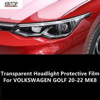 For VOLKSWAGEN GOLF 20-22 MK8 TPU Transparent Headlight Protective Film, Headlight Protection,Film Modification