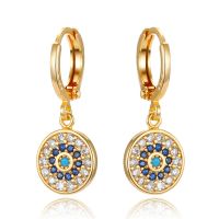 【YP】 1Pair Round Hoop Earrings Gold Metal Color Small Jewelry E308