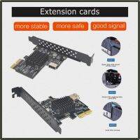 ชิป ASM3142 10Gbps USB 3.1 Gen 2 Type-E 20 Pin การ์ดขยาย USB 2.0 PCI Express 3.0อะแดปเตอร์ X2สำหรับพีซีตั้งโต๊ะคอมพิวเตอร์ Raiser