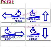 【hot】™№❅  Wheelchair Ramp Access Sticker Sign Disabled Disability Mobility ArrowMobility- Front Back Left