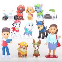 12PCS For Paw Patrol สุนัขลูกสุนัขกู้ภัยตัวละครของเล่น Figurines เค้ก Topper เด็กของขวัญ