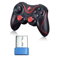 1Pc Adapter USB Receiver Bluetooth Wireless Gamepad Console Dongle For T3 / NEW S5 (Red) Game Controller