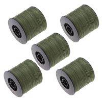 5Pcs 300M Fishing Line 100 LB 0.55mm Strong PE Braid Green