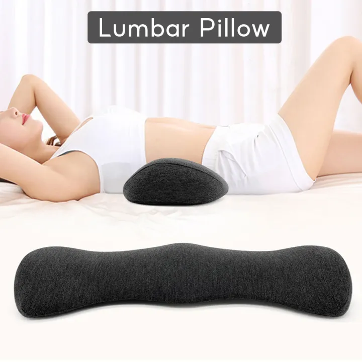 Fcare Lumbar Support Pillow for Sleeping, Height Adjustable, 3D Lower Back  Support Pillow Waist Sciatic Pain Relief Cushion Reduce Pain for Bed Rest 
