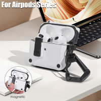 Airpods Pro 2เคสสวิตช์อัตโนมัติป้องกันแบบคลิปล็อกป้องกันเคสหูฟังบลูทูธไร้สายสำหรับ Airpods Pro 1 2 3ฝาครอบกันกระแทก