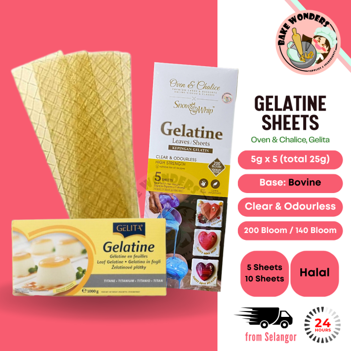 Halal Gelatine Sheet Gelatin Bovine Sheet/ Oven & Chalice Gelatine