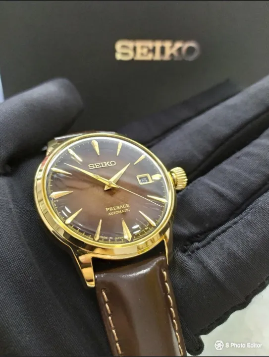 MADE IN JAPAN * BRAND NEW SEIKO PRESAGE LIMITED EDITION BROWN STARLIGHT  GOLD CASE MENS AUTOMATIC DRESS WATCH SRPD36J SRPC36 | Lazada Singapore