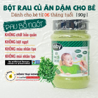 Bột nêm Rau Bồ Ngót & Phô Mai dành cho bé ăn dặm VABY hủ 90g - Gia vị nêm và rắc dành cho bé từ 6 tháng tuổi thumbnail