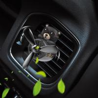 1pcs Car Air Fresheners Cute Car Fragrance Diffuser Bear Pilot Car Vent Clip Diffuser Cute Cartoon Shape Car Perfume