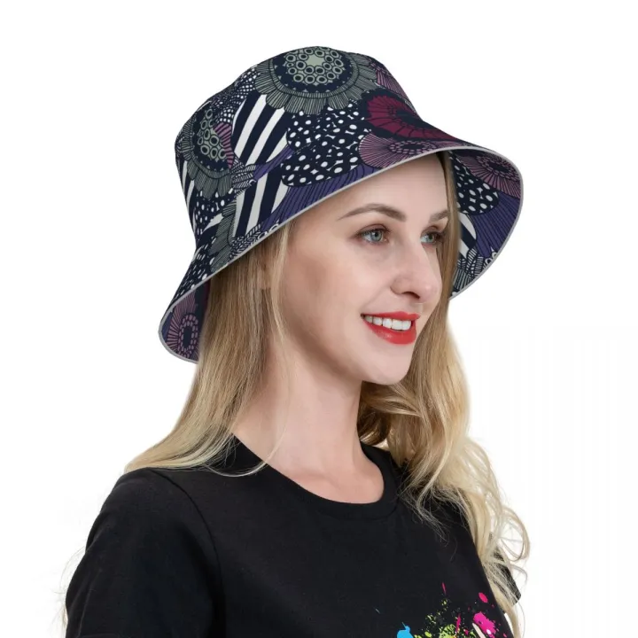 Marimekko Reflective Bucket Hat Double Sided Print Fashion Lightweight  Outdoor Beach Sun Hat Foldable Bucket Hat for Any Season Men And Women Hat  | Lazada PH