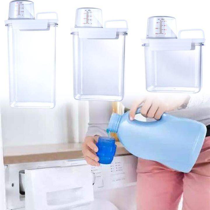 JGYBI Airtight Measuring Cup Laundry Detergent Powder Washing Powder