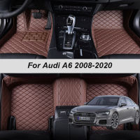 Custom Made Leather Car Floor Mats For Audi A6 C5 2004 2010 2013 2014 2015 2016 2017 2018 Cars Rugs Foot Pads Accessories