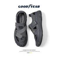 Goodyear hole shoes mens summer new sports casual Baotou sandals mens outerwear mesh soft bottom beach shoes shoes