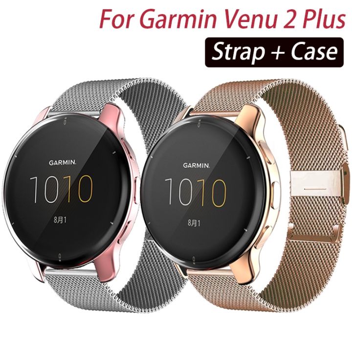 untuk-garmin-vivoactive-4-4s-strap-case-protector-gelang-logam-garmin-venu-2-2s-plus-watch-accessories-shell-cover-bumper-frame