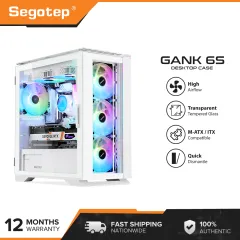  Segotep Slath Mini ITX PC Gaming Computer Case, Double Curved  Tempered Glass Side Panel, GPU Vertical Mounting, Cable Management System,  SFX PSU Supported (Slath Mini) : Electronics