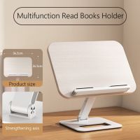 Laptop Stand Multifunction Read Books Holder For MacBook Air Notebook Stand Walnut Laptop Support Aluminum Foldable Tablet Stand Laptop Stands