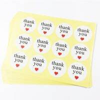 1200Pcs Wholesale White Paper Thank you Sticker Labels Bakery Packaging Bags Sealing Stickers Self-adhesive For Box Cake Bag Stickers Labels