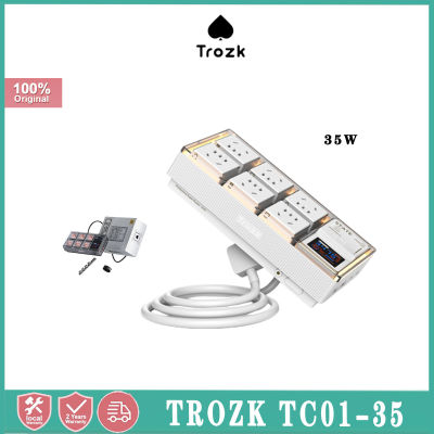 Trozk Punk Power กล่องแข็ง35W บอร์ดปลั๊กเดสก์ท็อปซ็อกเก็ต STOP Kontak Listrik บอร์ดหัวชาร์จเร็ว