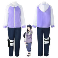 Hinata Hyuga เครื่องแต่งกายคอสเพลย์สำหรับผู้หญิงอะนิเมะสาวเครื่องแต่งกายฮาโลวีนญี่ปุ่นอะนิเมะคอสเพลย์การ์ตูนนินจาของขวัญอุปกรณ์เสริม