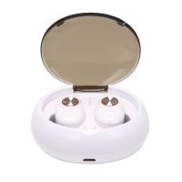 V5 Bluetooth 5.0 Headset Mini Speaker TWS Sports Wireless Ultra Small Stereo 5.0 Binaural Stereo Wireless Headphones (White)