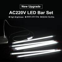 [Ricky Lighting] หลอดไฟ LED 6ชิ้น AC 220V 30ซม. 72LEDs ความสว่างสูง Night Bar 2835 Strip โคมไฟประหยัดพลังงาน Home Kitchen Cabinet Wall Decor