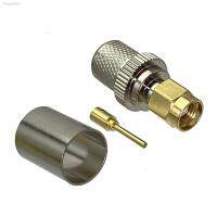 ☄❐▦  1Pcs Connector RP SMA Male Jack Crimp For RG8 LMR400 RG213 Cable 50ohm RF Adapter Coaxial Brass High Quanlity