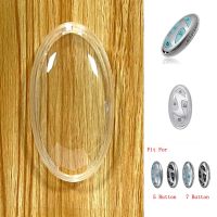 Shock Absorption Car Key Cover TPU Transparent 5/7 Buttons Decorations